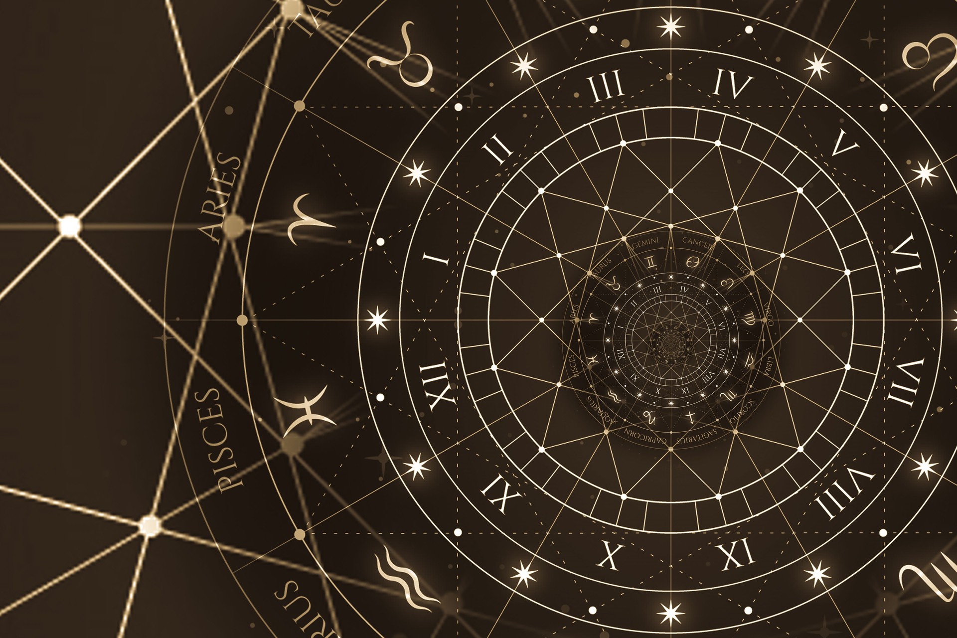 Abstração antiga fundo conceitual sobre misticismo, astrologia, fantasia